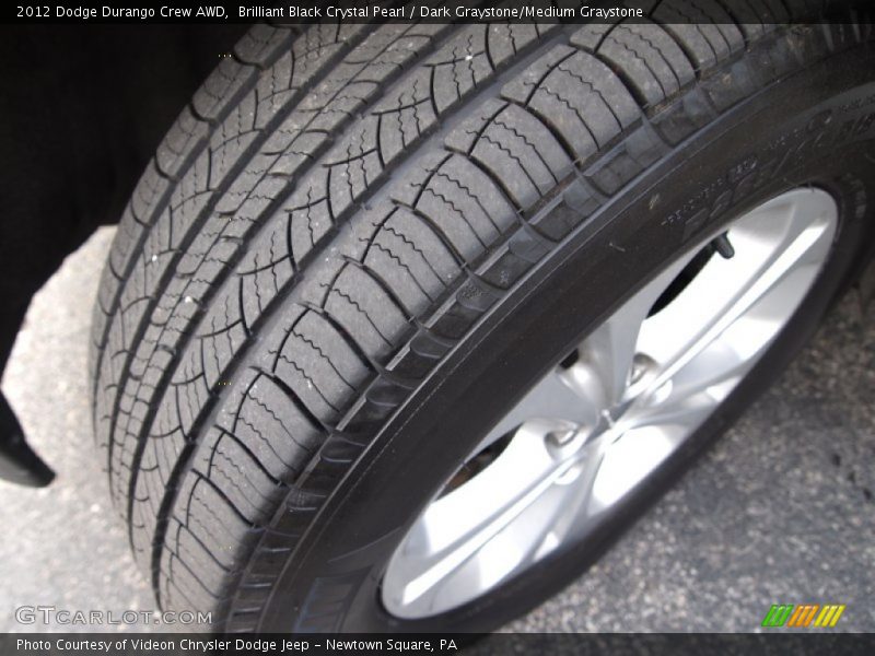 Brilliant Black Crystal Pearl / Dark Graystone/Medium Graystone 2012 Dodge Durango Crew AWD