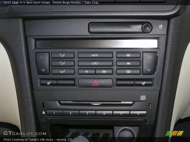Smoke Beige Metallic / Slate Gray 2005 Saab 9-3 Aero Sport Sedan
