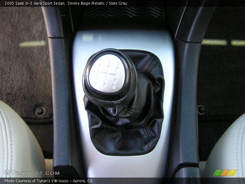 Smoke Beige Metallic / Slate Gray 2005 Saab 9-3 Aero Sport Sedan