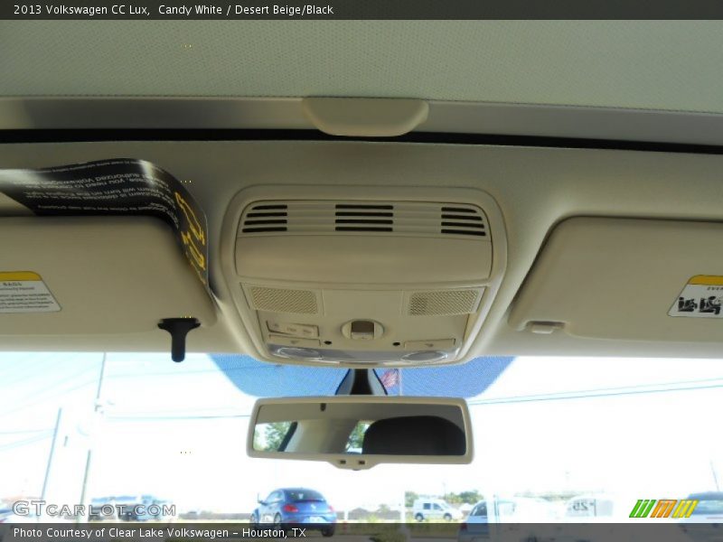 Candy White / Desert Beige/Black 2013 Volkswagen CC Lux