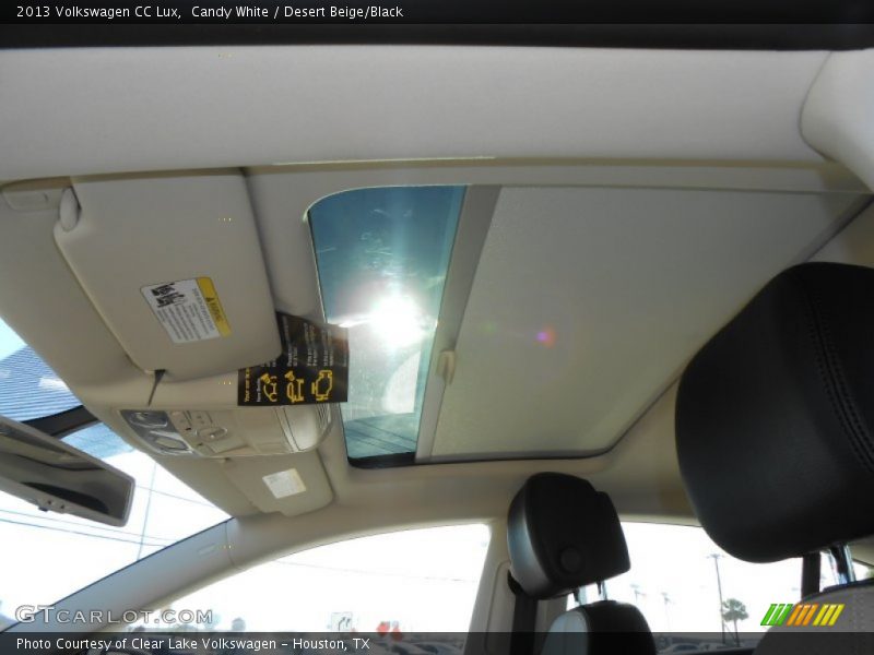Candy White / Desert Beige/Black 2013 Volkswagen CC Lux