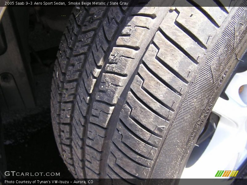 Smoke Beige Metallic / Slate Gray 2005 Saab 9-3 Aero Sport Sedan