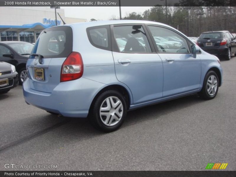 Tidewater Blue Metallic / Black/Grey 2008 Honda Fit Hatchback