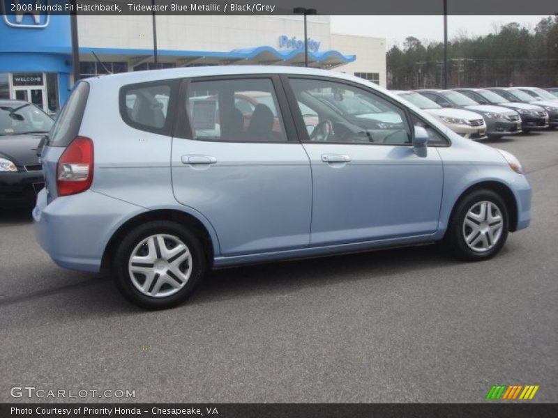 Tidewater Blue Metallic / Black/Grey 2008 Honda Fit Hatchback