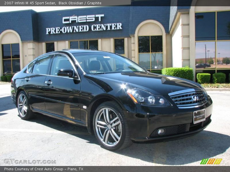 Black Obsidian / Graphite 2007 Infiniti M 45 Sport Sedan