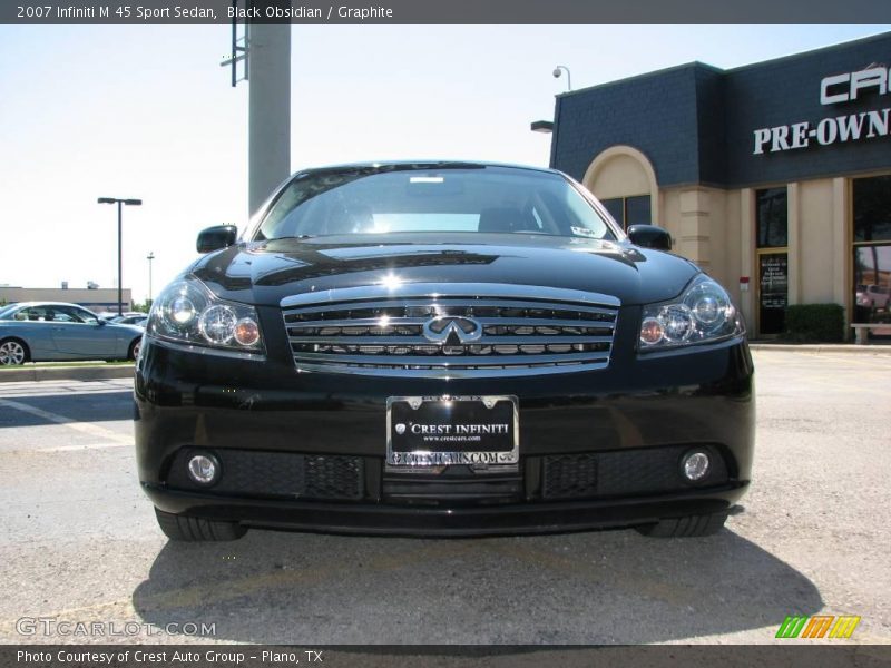 Black Obsidian / Graphite 2007 Infiniti M 45 Sport Sedan