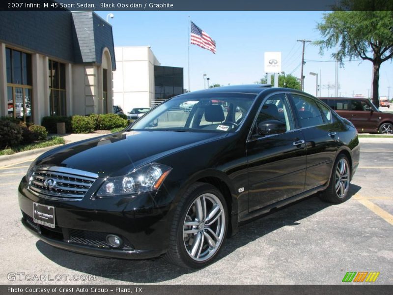 Black Obsidian / Graphite 2007 Infiniti M 45 Sport Sedan