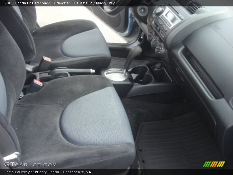 Tidewater Blue Metallic / Black/Grey 2008 Honda Fit Hatchback