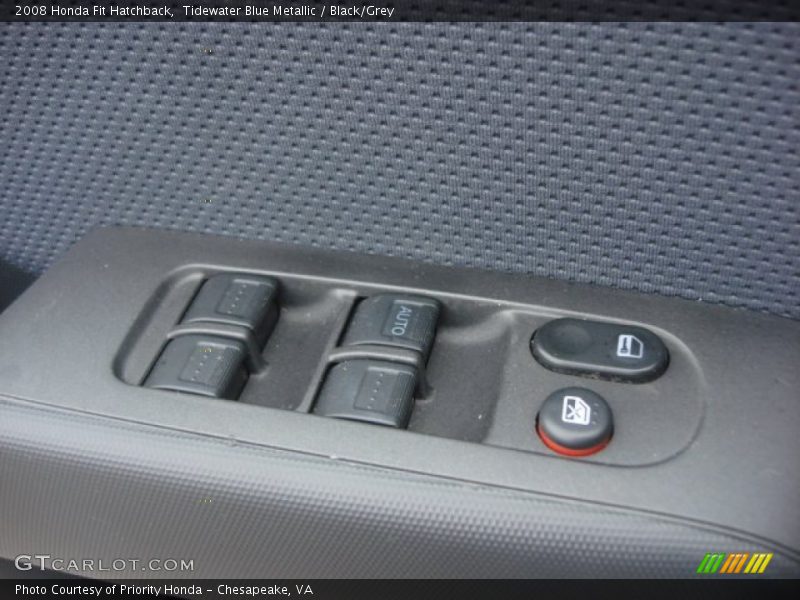 Tidewater Blue Metallic / Black/Grey 2008 Honda Fit Hatchback