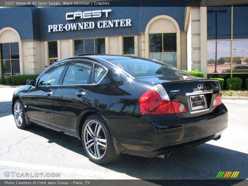 Black Obsidian / Graphite 2007 Infiniti M 45 Sport Sedan