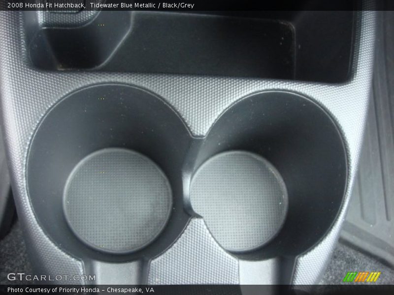 Tidewater Blue Metallic / Black/Grey 2008 Honda Fit Hatchback