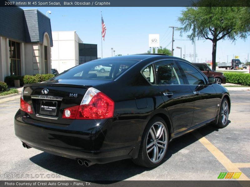 Black Obsidian / Graphite 2007 Infiniti M 45 Sport Sedan