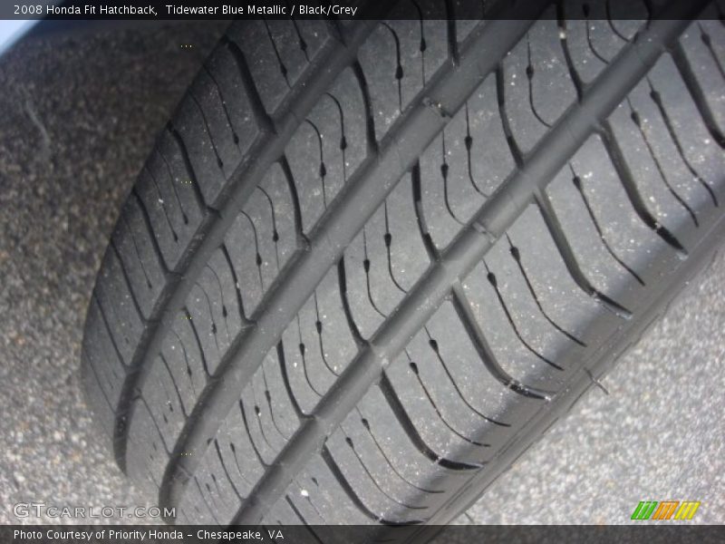 Tidewater Blue Metallic / Black/Grey 2008 Honda Fit Hatchback
