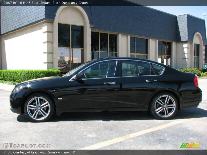 Black Obsidian / Graphite 2007 Infiniti M 45 Sport Sedan