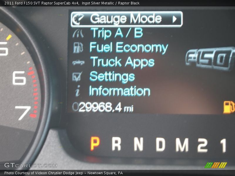 Ingot Silver Metallic / Raptor Black 2011 Ford F150 SVT Raptor SuperCab 4x4
