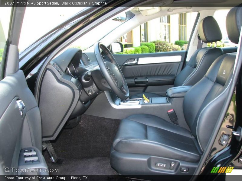 Black Obsidian / Graphite 2007 Infiniti M 45 Sport Sedan