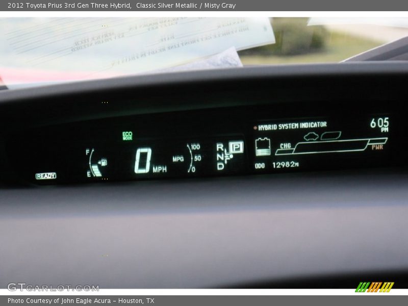  2012 Prius 3rd Gen Three Hybrid Three Hybrid Gauges