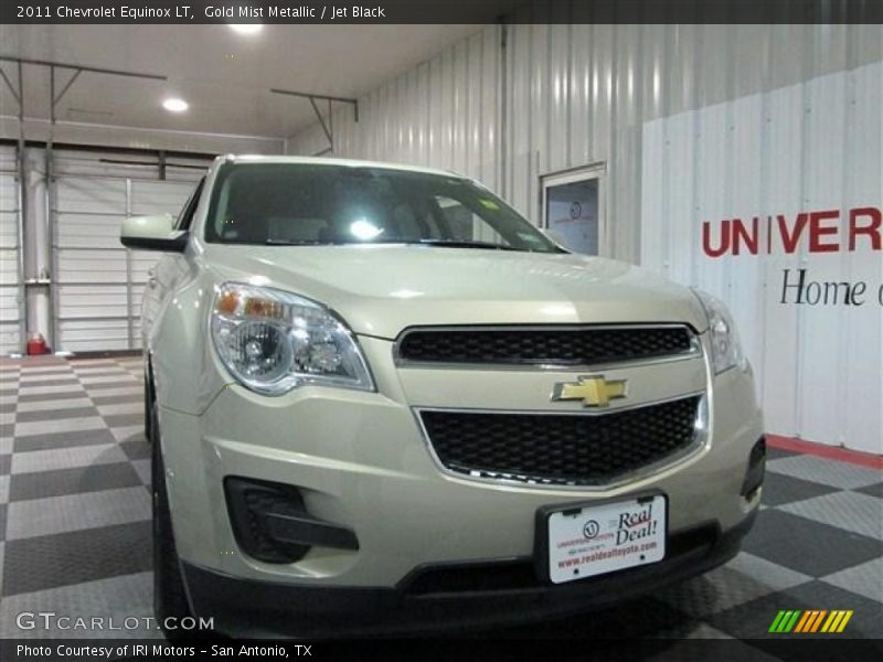 Gold Mist Metallic / Jet Black 2011 Chevrolet Equinox LT