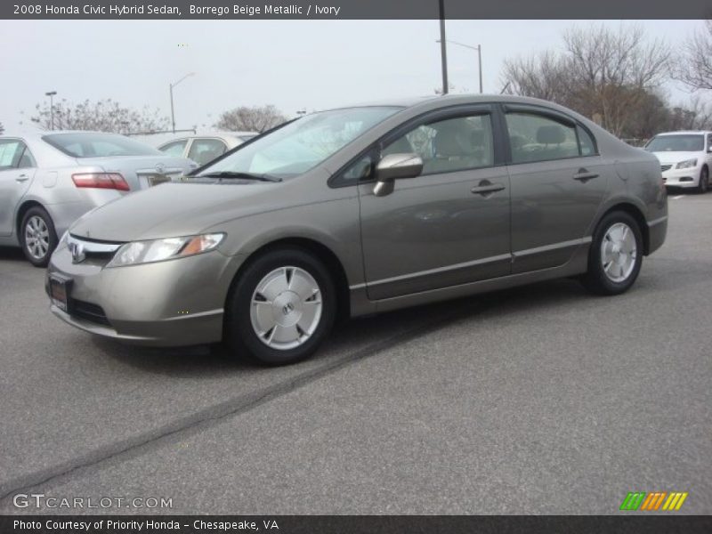 Front 3/4 View of 2008 Civic Hybrid Sedan