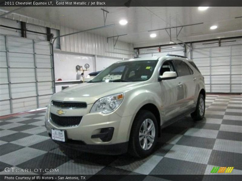 Gold Mist Metallic / Jet Black 2011 Chevrolet Equinox LT