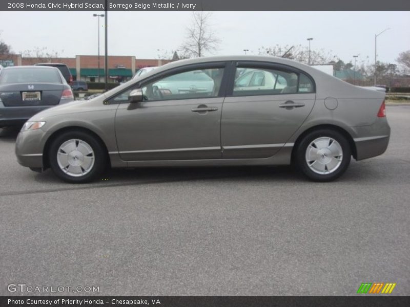 Borrego Beige Metallic / Ivory 2008 Honda Civic Hybrid Sedan