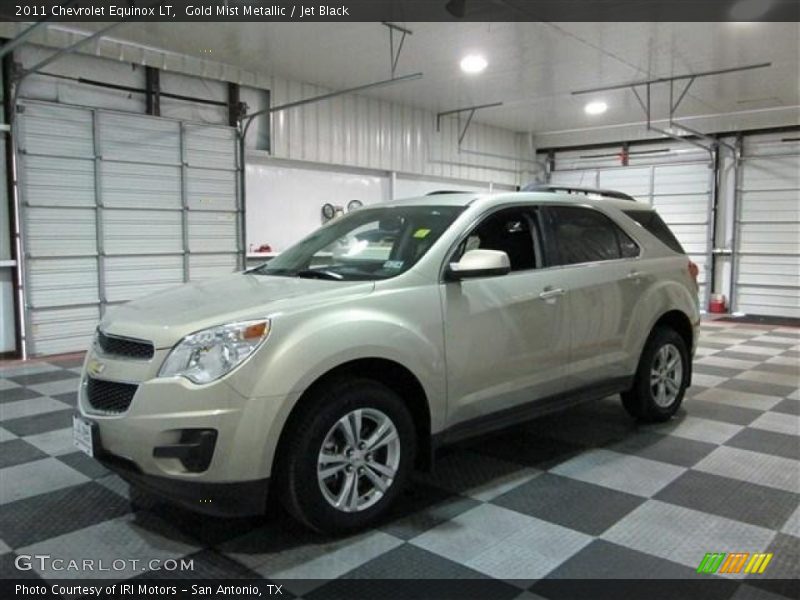 Gold Mist Metallic / Jet Black 2011 Chevrolet Equinox LT
