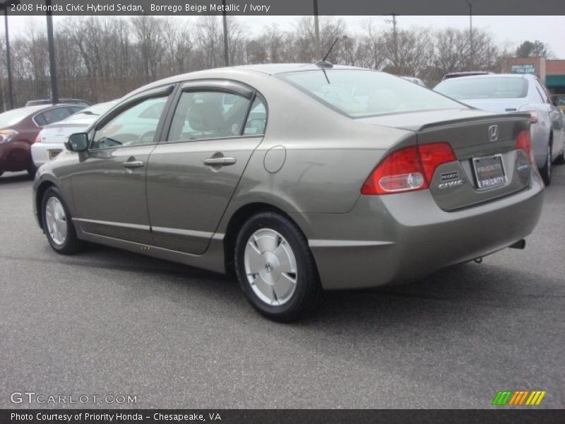 Borrego Beige Metallic / Ivory 2008 Honda Civic Hybrid Sedan