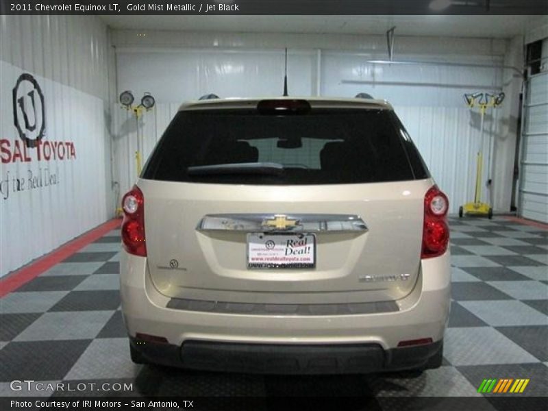 Gold Mist Metallic / Jet Black 2011 Chevrolet Equinox LT