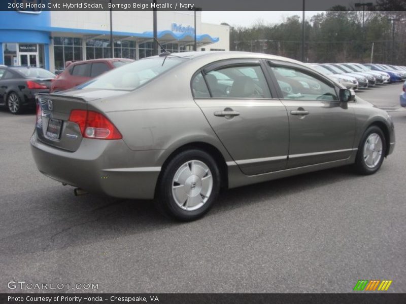 Borrego Beige Metallic / Ivory 2008 Honda Civic Hybrid Sedan