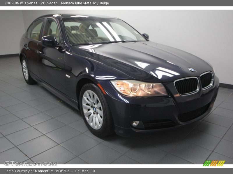 Monaco Blue Metallic / Beige 2009 BMW 3 Series 328i Sedan