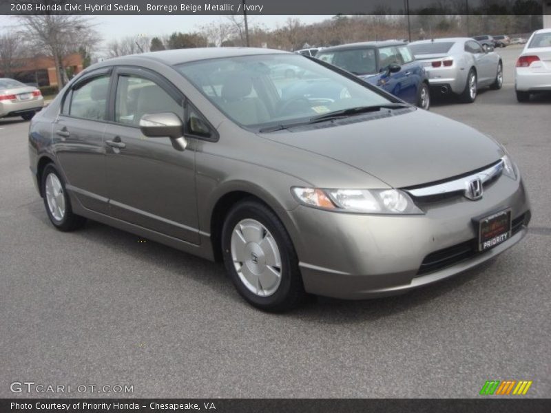 Borrego Beige Metallic / Ivory 2008 Honda Civic Hybrid Sedan