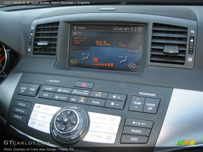 Black Obsidian / Graphite 2007 Infiniti M 45 Sport Sedan