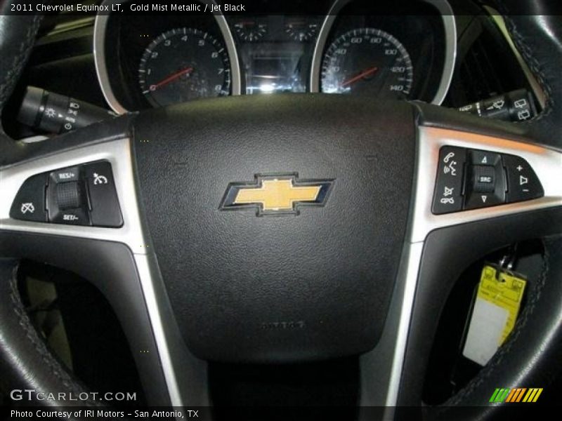 Gold Mist Metallic / Jet Black 2011 Chevrolet Equinox LT