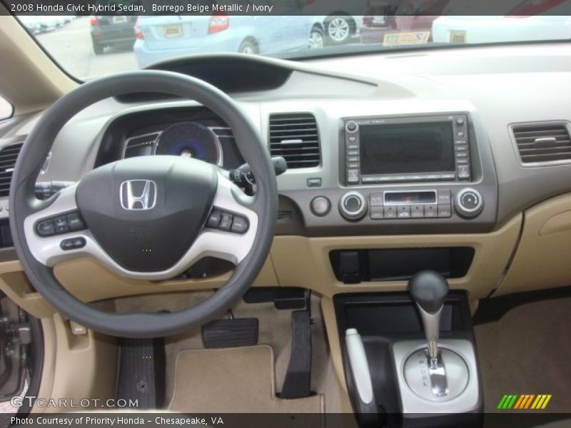 Dashboard of 2008 Civic Hybrid Sedan