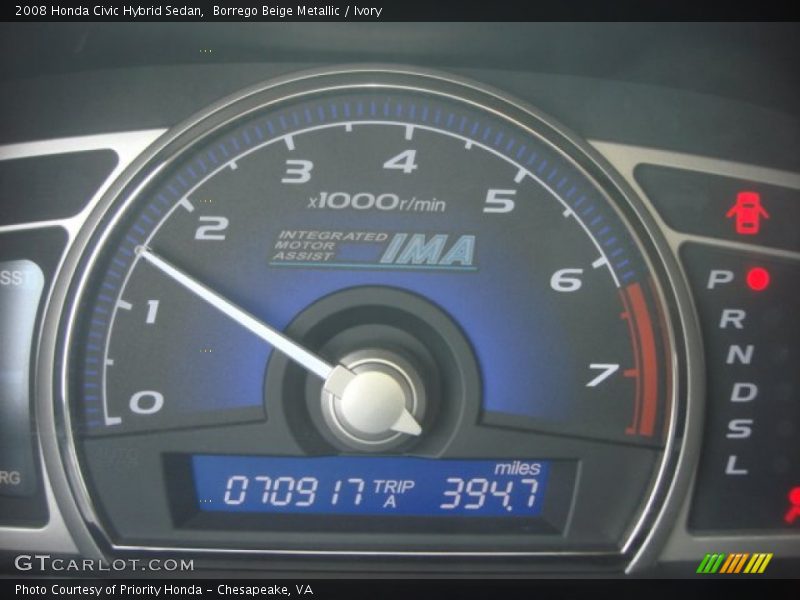 Borrego Beige Metallic / Ivory 2008 Honda Civic Hybrid Sedan
