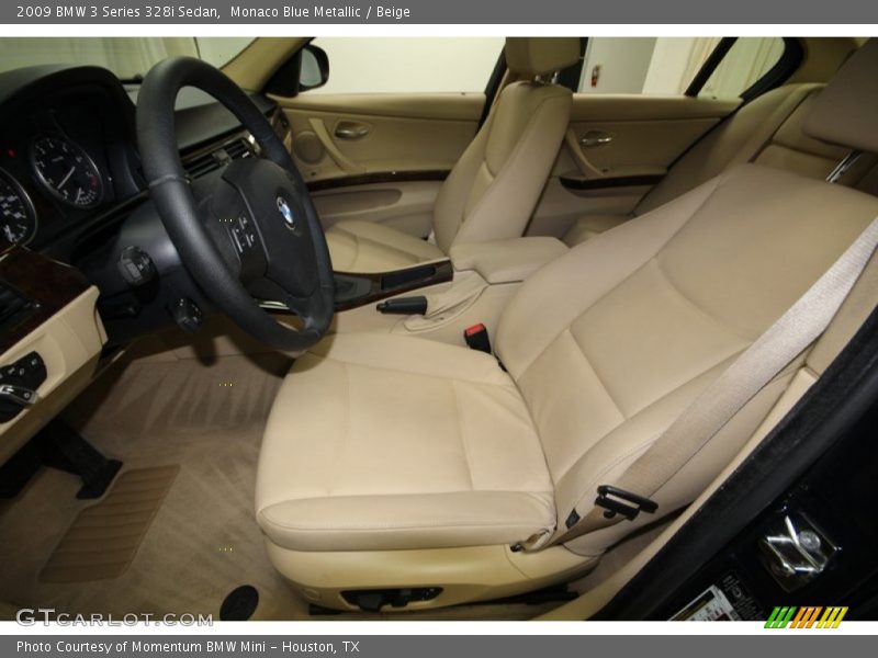 Monaco Blue Metallic / Beige 2009 BMW 3 Series 328i Sedan