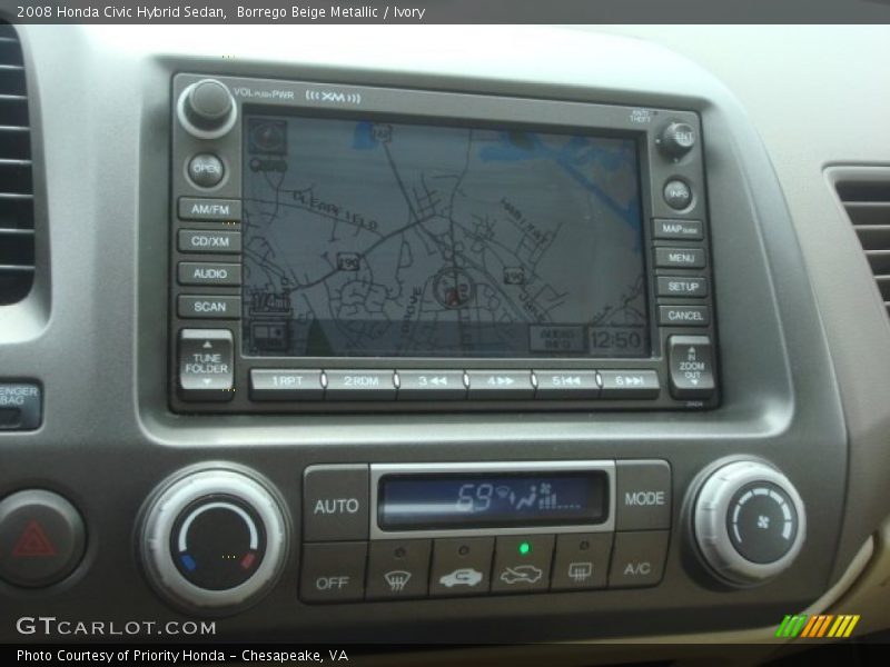 Navigation of 2008 Civic Hybrid Sedan