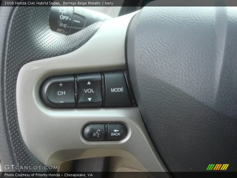 Borrego Beige Metallic / Ivory 2008 Honda Civic Hybrid Sedan