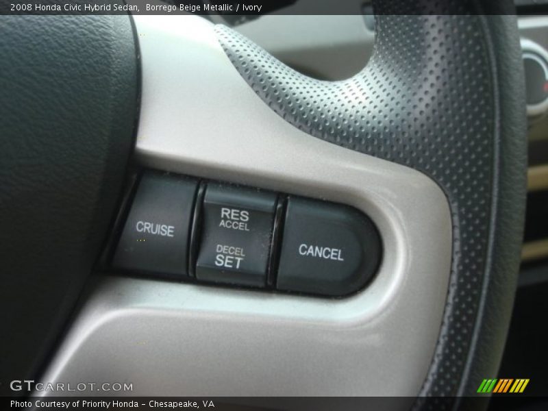 Borrego Beige Metallic / Ivory 2008 Honda Civic Hybrid Sedan