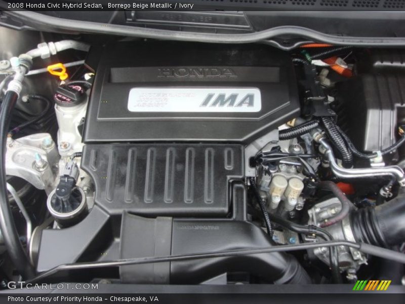  2008 Civic Hybrid Sedan Engine - 1.3L SOHC 8V i-VTEC 4 Cylinder IMA Gasoline/Electric Hybrid