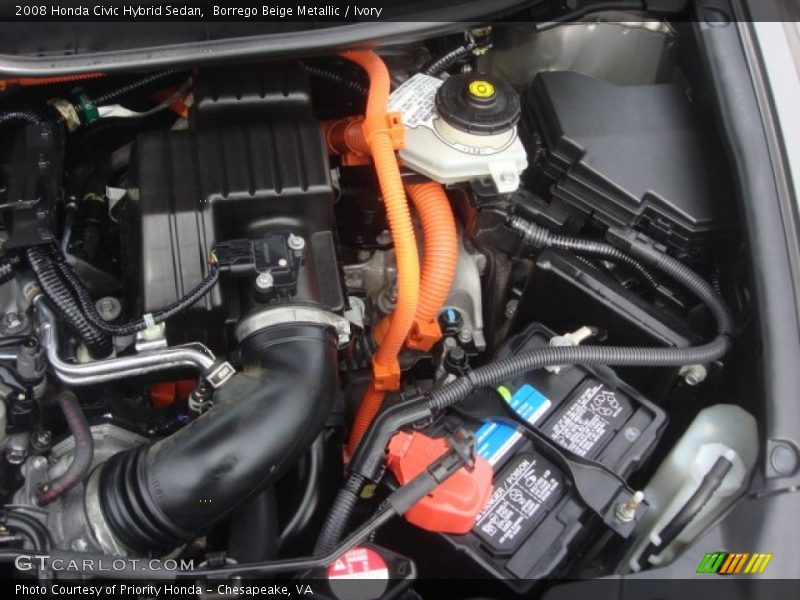  2008 Civic Hybrid Sedan Engine - 1.3L SOHC 8V i-VTEC 4 Cylinder IMA Gasoline/Electric Hybrid