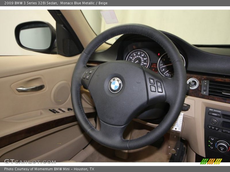 Monaco Blue Metallic / Beige 2009 BMW 3 Series 328i Sedan