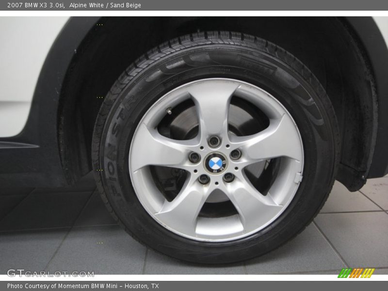 Alpine White / Sand Beige 2007 BMW X3 3.0si