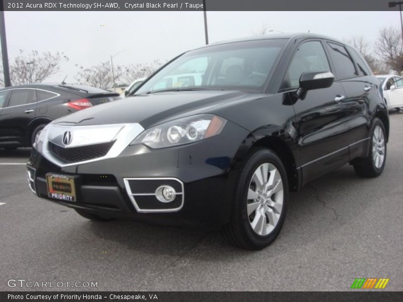Crystal Black Pearl / Taupe 2012 Acura RDX Technology SH-AWD