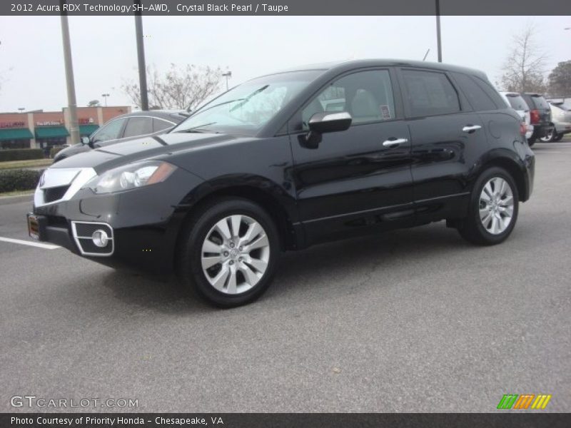 Crystal Black Pearl / Taupe 2012 Acura RDX Technology SH-AWD