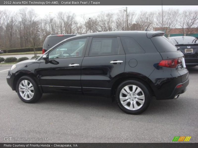 Crystal Black Pearl / Taupe 2012 Acura RDX Technology SH-AWD