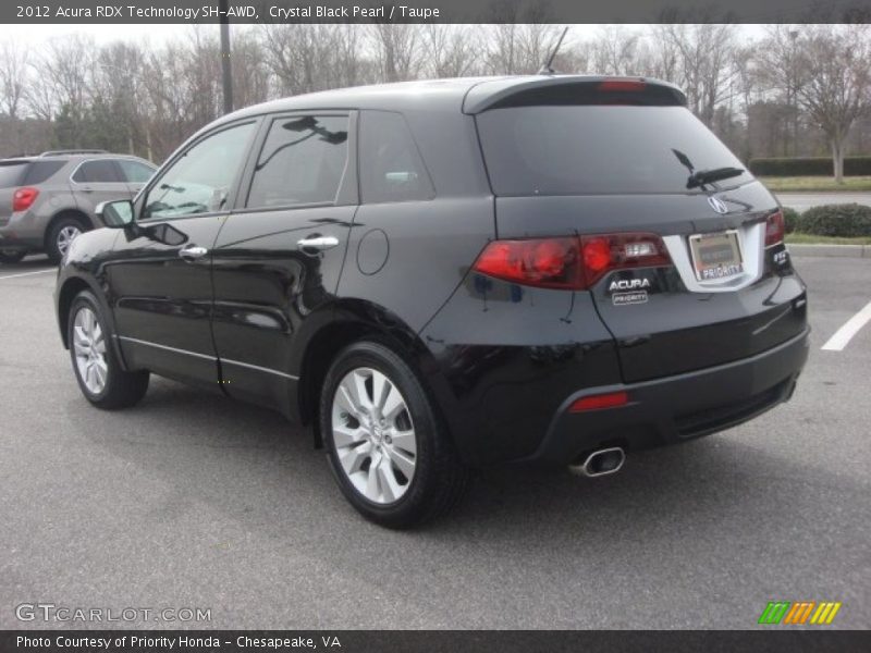 Crystal Black Pearl / Taupe 2012 Acura RDX Technology SH-AWD