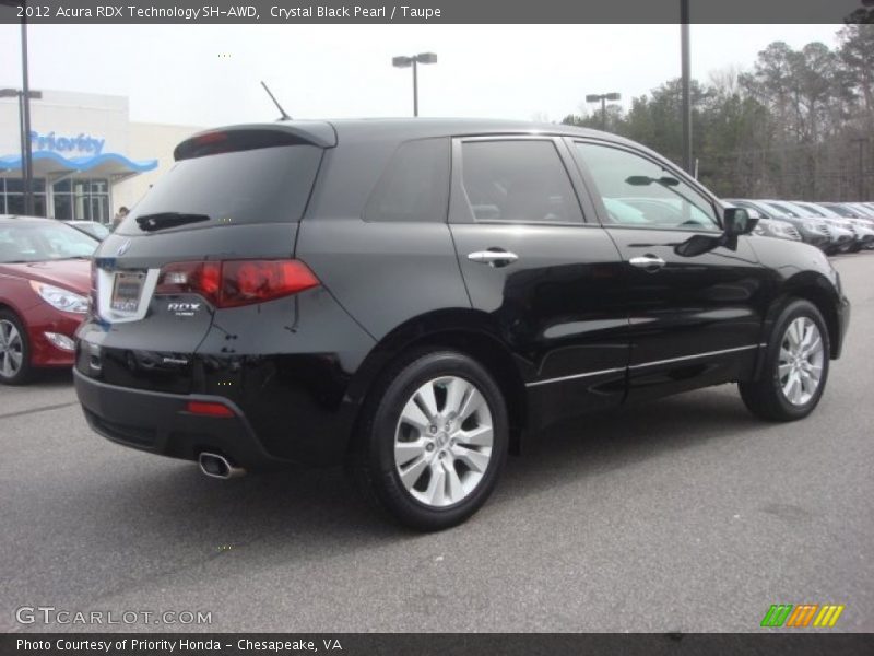 Crystal Black Pearl / Taupe 2012 Acura RDX Technology SH-AWD
