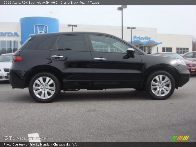 Crystal Black Pearl / Taupe 2012 Acura RDX Technology SH-AWD