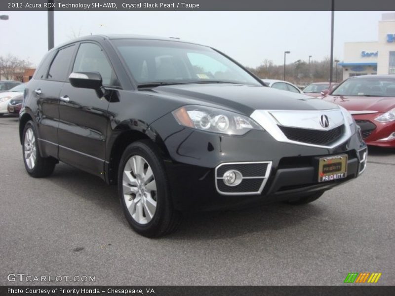 Crystal Black Pearl / Taupe 2012 Acura RDX Technology SH-AWD